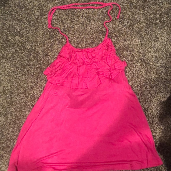 Banana Republic Tops - Hot pink Banana Republic halter top. Banana Republic Tops - Hot pink Banana Republic halter top.